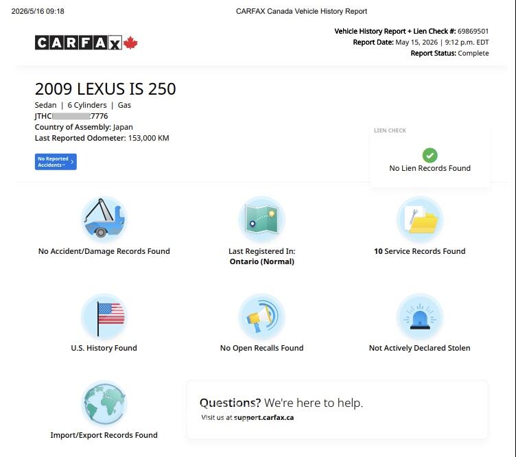 2009 Lexus IS 250 view 2