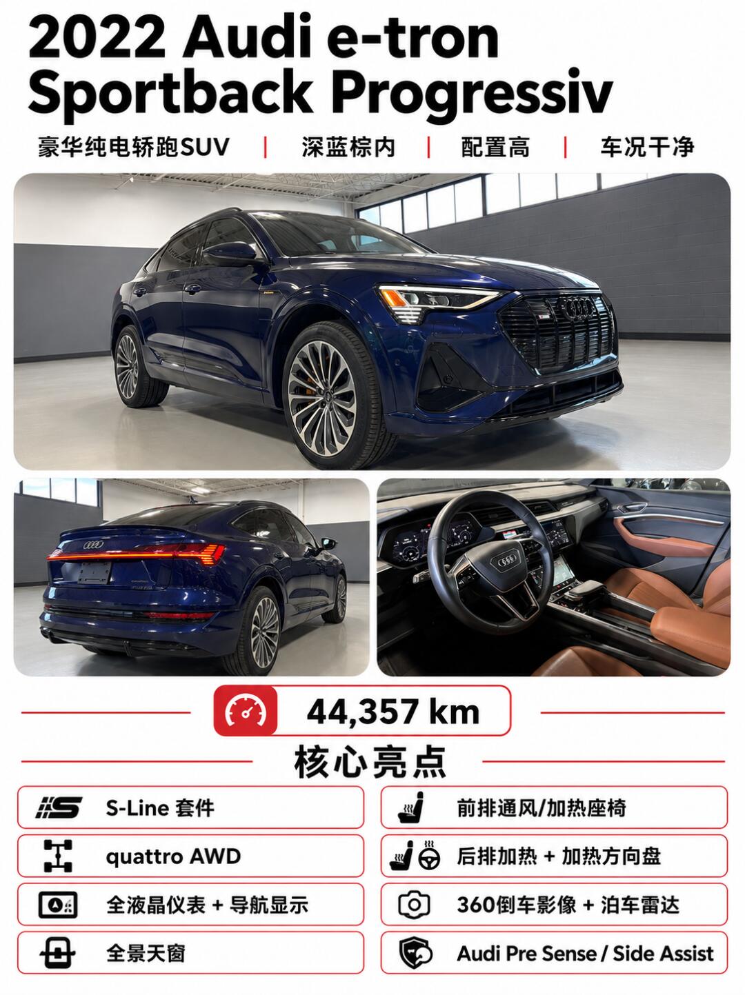 2022 Audi e-tron Sportback view 1