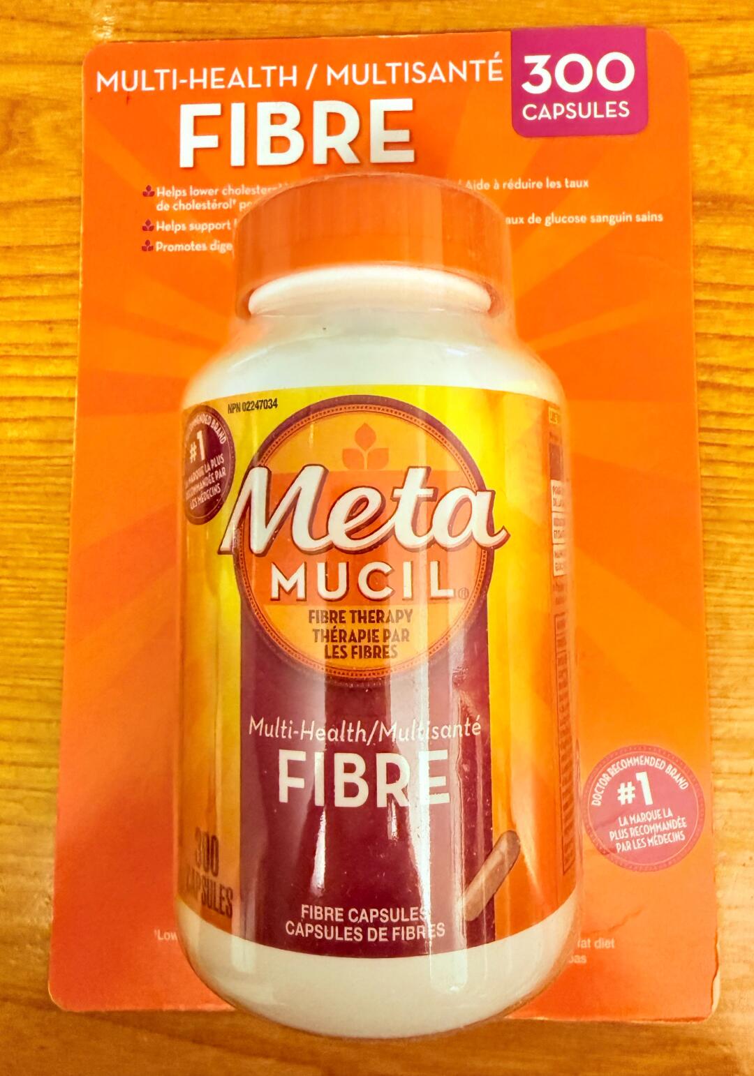 [集市好物]Metamucil 三合一健康膳食纤维胶囊300粒/瓶