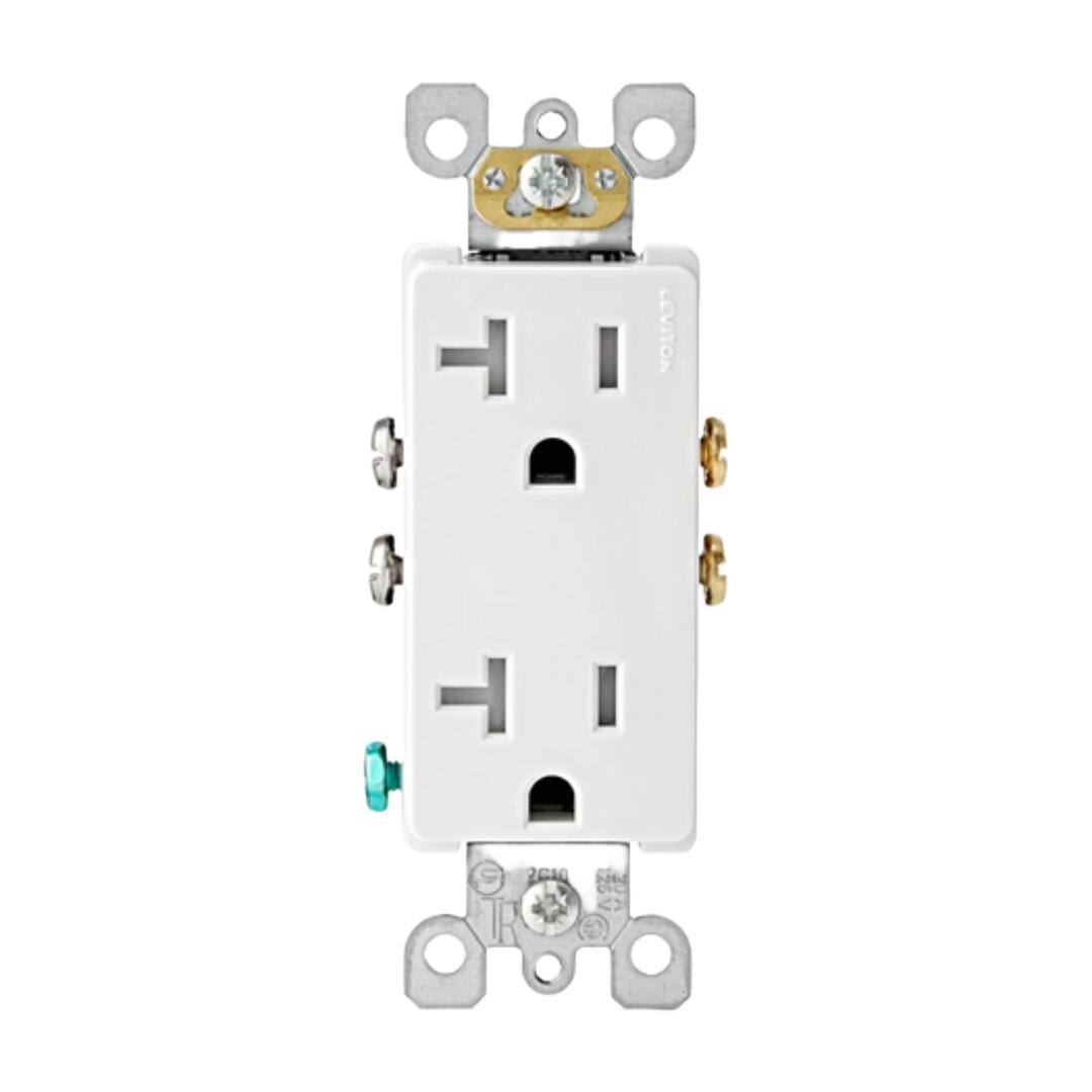 [集市好物]Leviton 20A 插座 (白色) ($3.49)