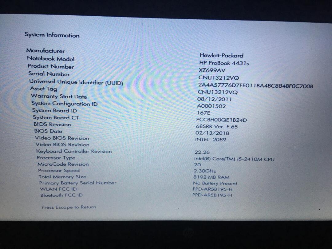 [集市好物]HP Probook 4431S 笔记本电脑