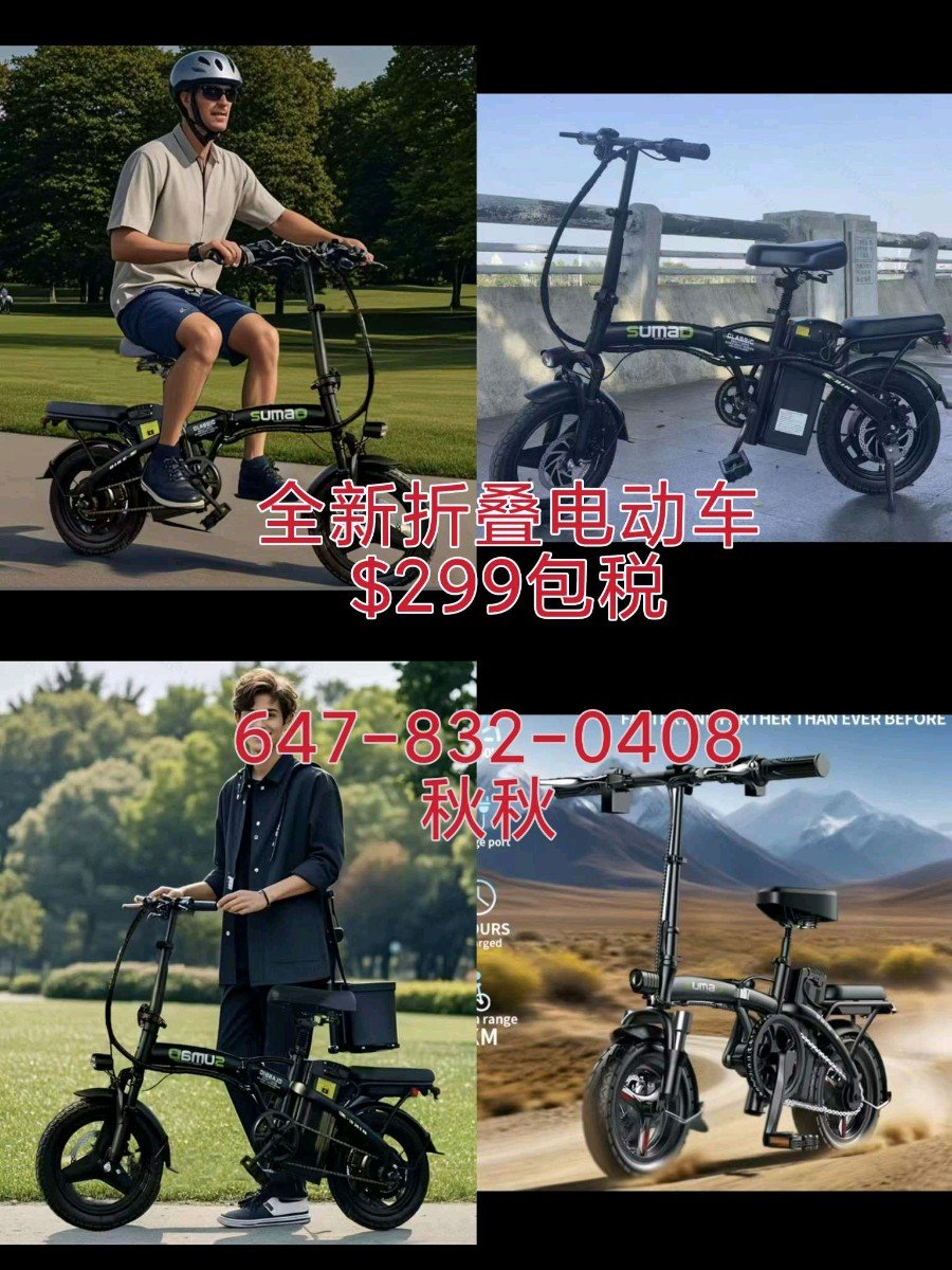 [集市好物]冲电跑30-50公里2025新出厂电池折叠任何车都能放得