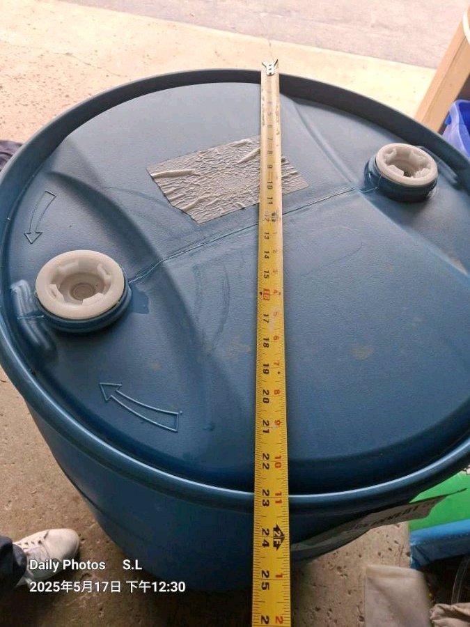 [集市好物]大容量收集雨水 食品級 膠桶  有蓋鐵桶