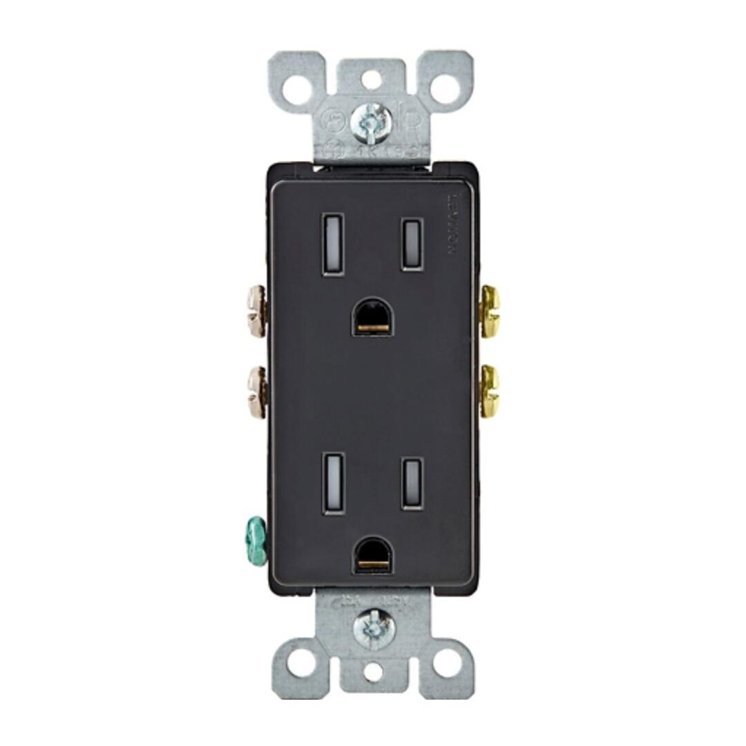 [集市好物]Leviton 15A 插座 (黑色) ($1.79)