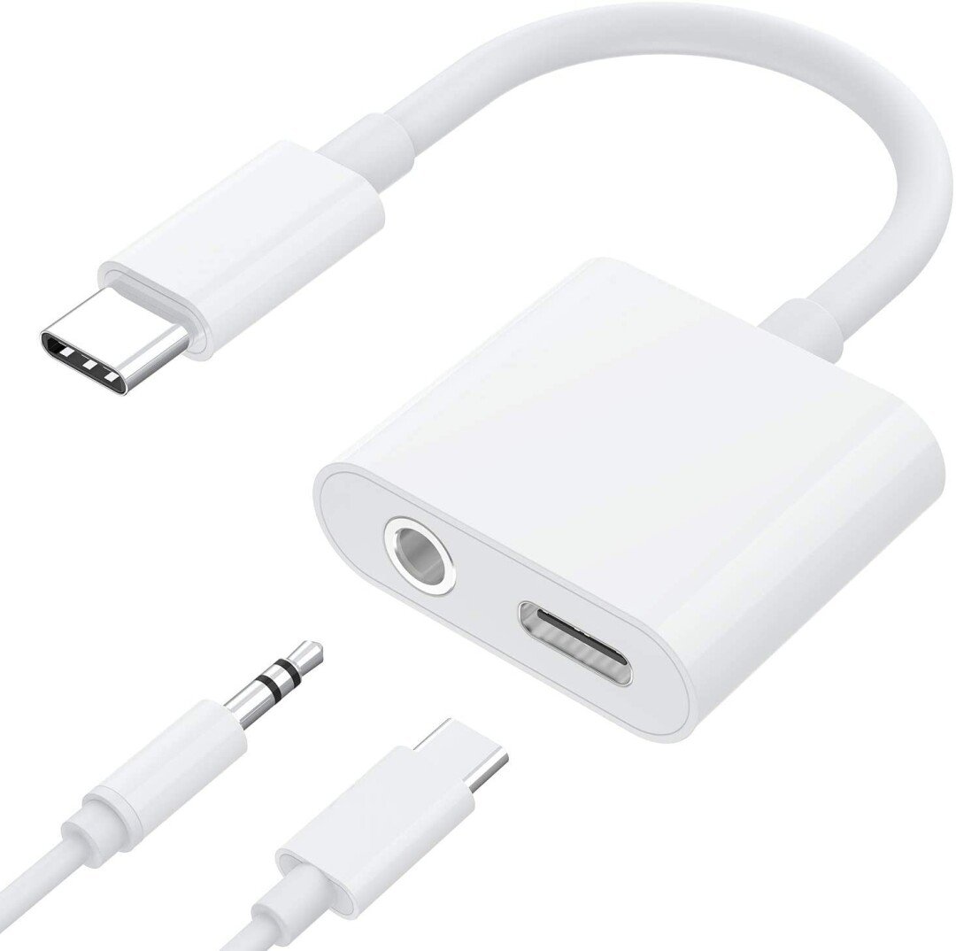 [集市好物]usb c to 3.5mm with charging