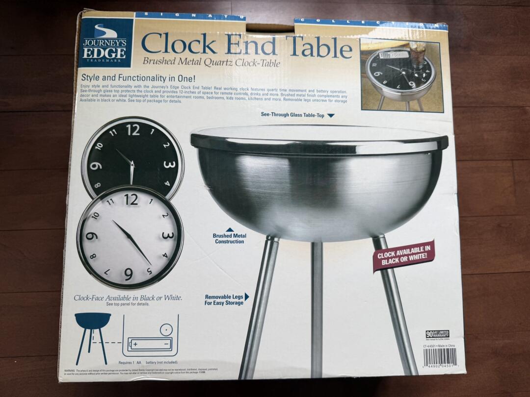 [集市好物]钟面小茶几 clock end table