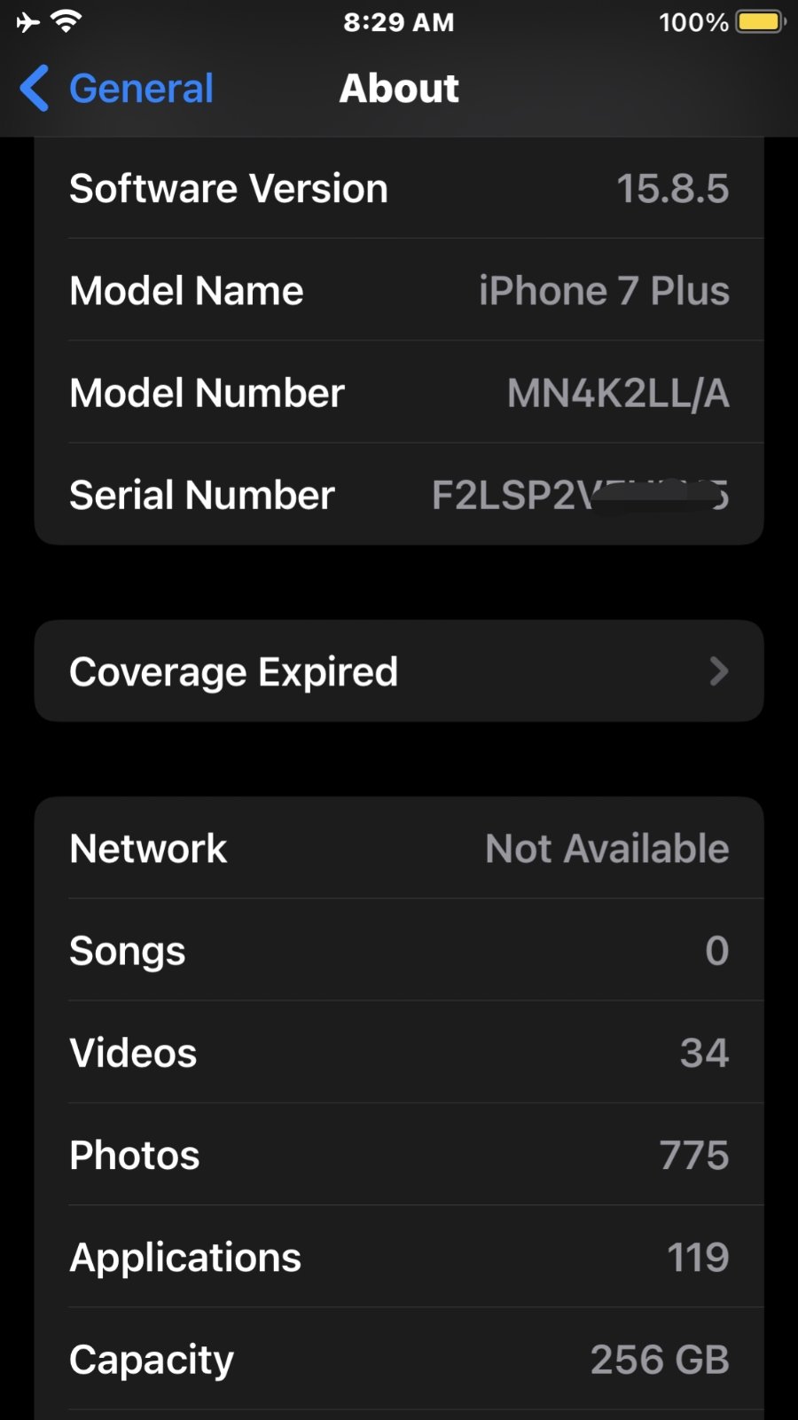 iphon7+, 256GB, 新电池,更大容量100%+ view 2
