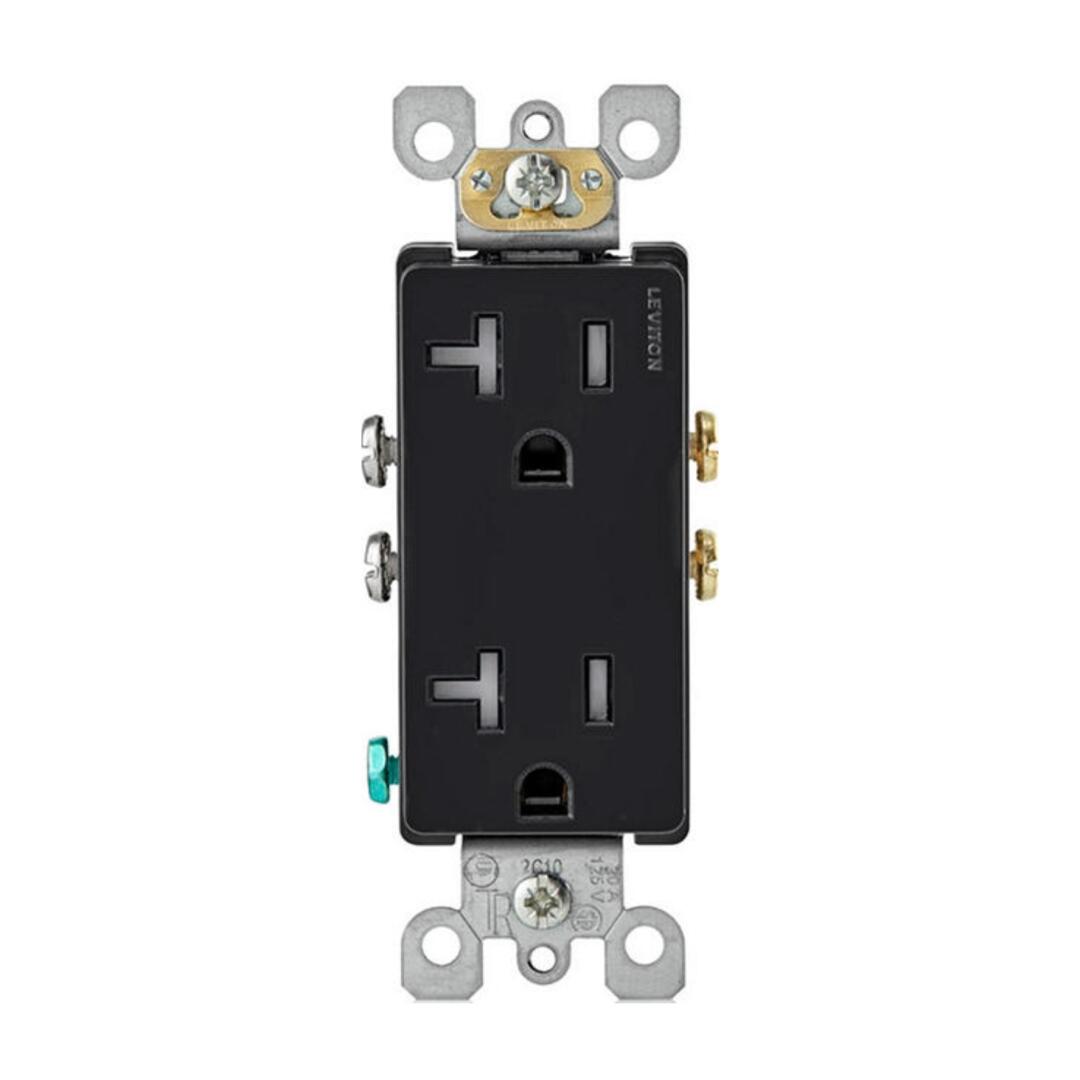 [集市好物]Leviton 20A 插座 (黑色) ($4.29)