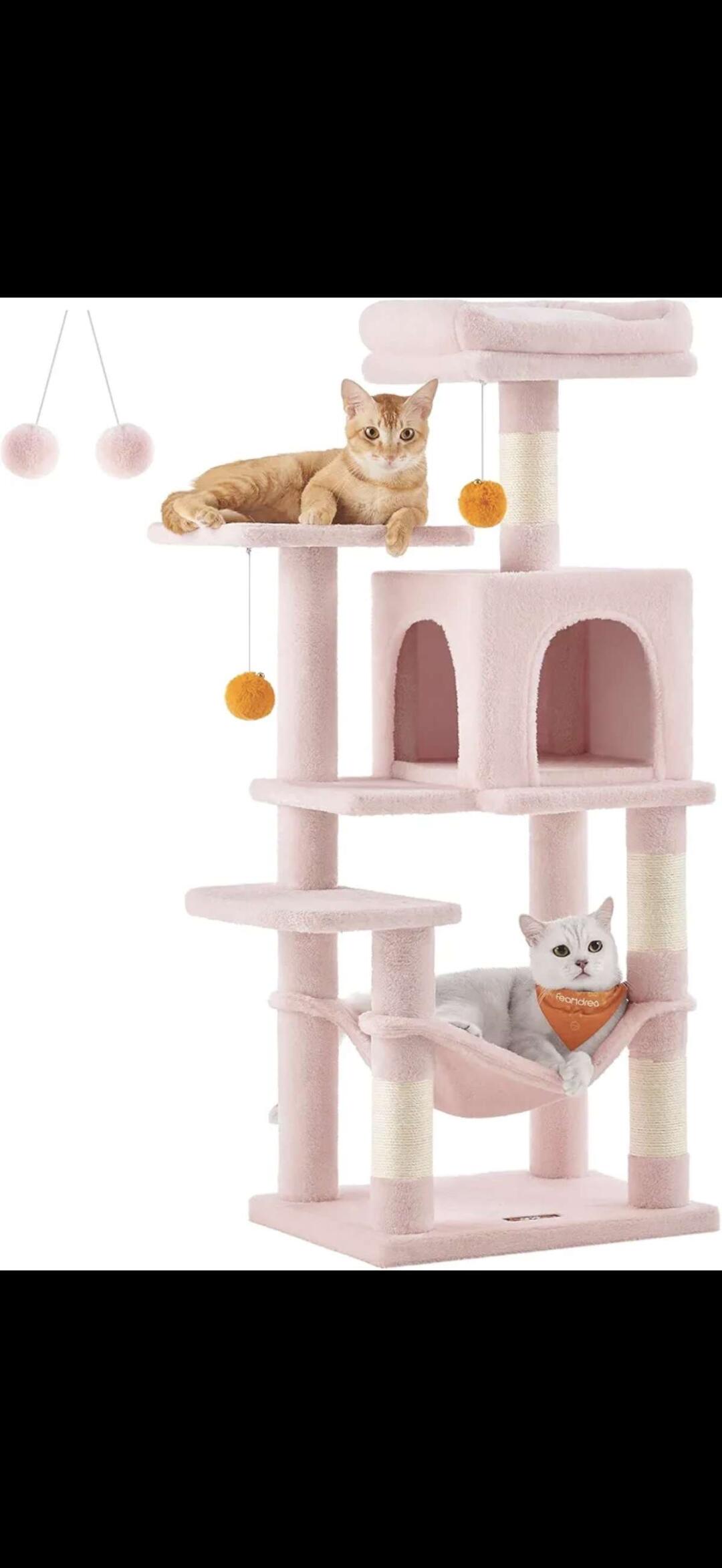 [集市好物]猫爬架粉色只有一个，全新盒子的，先到先得