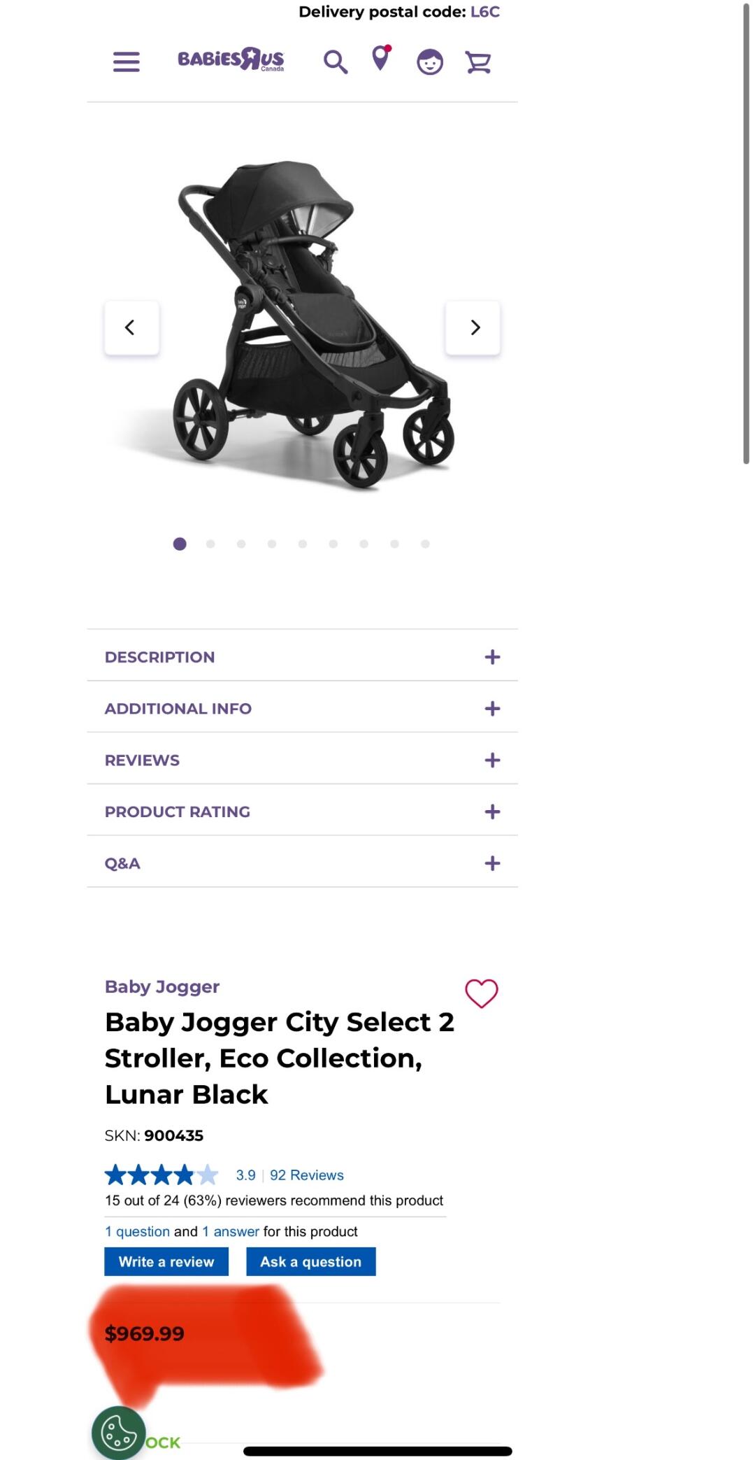 [集市好物]Baby jogger 儿童推车city select