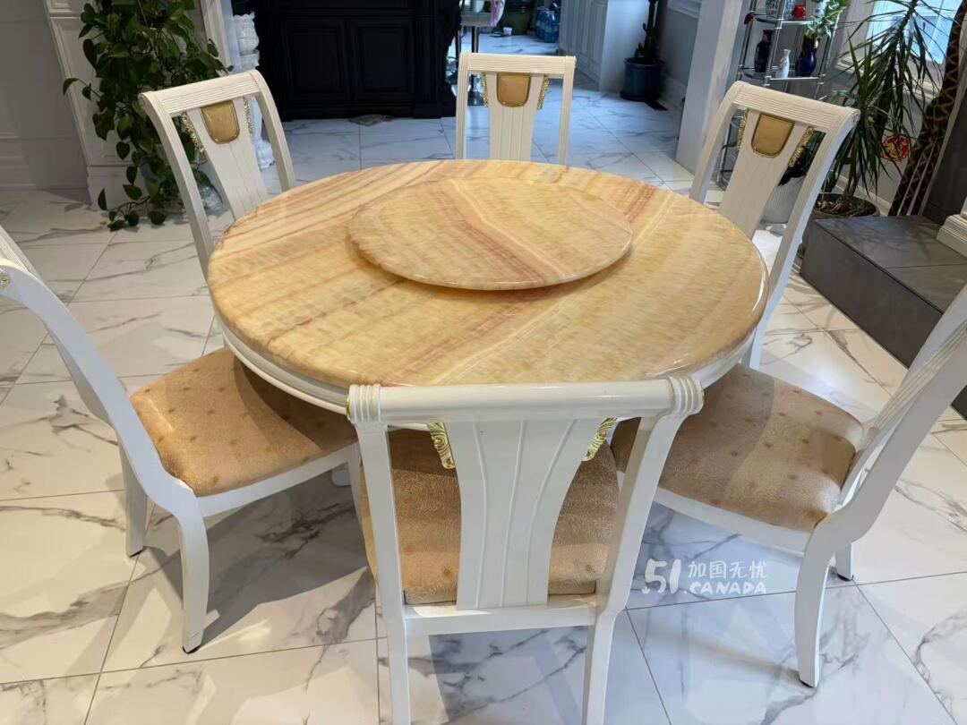 [集市好物]Marble Dining Set w 6 chairs