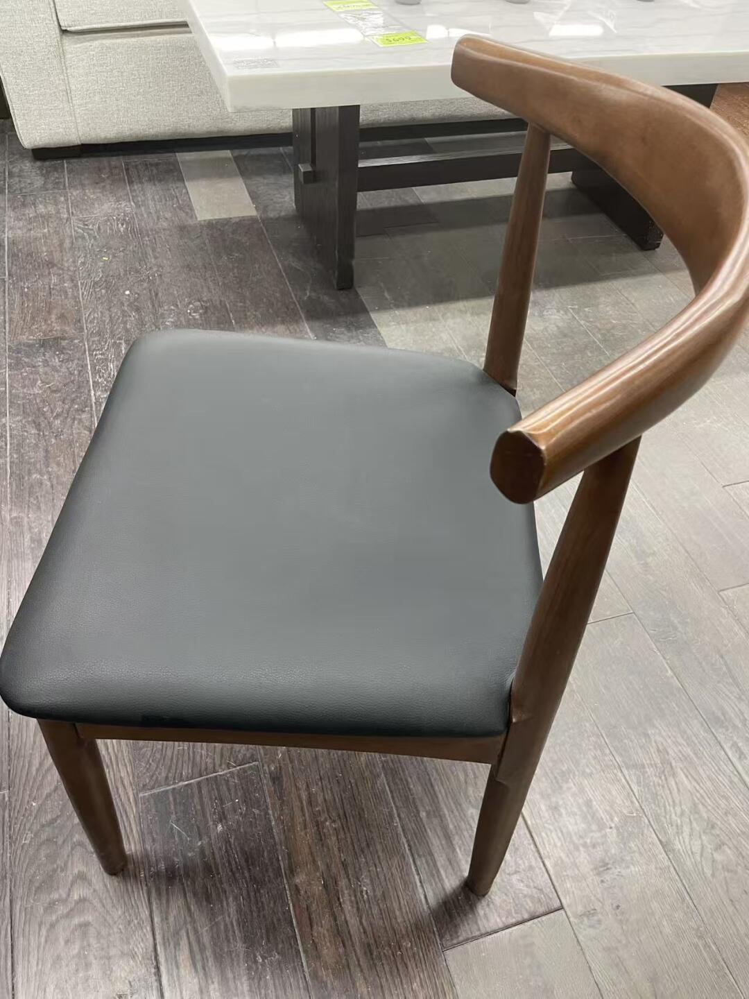 [集市好物]walnut solid chair black