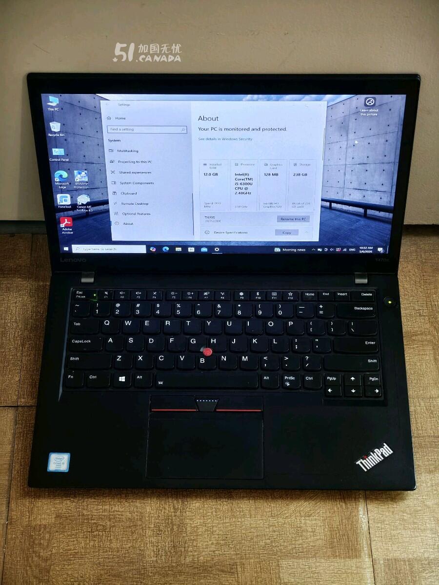 [集市好物]联想 T470S 14" 笔记本电脑