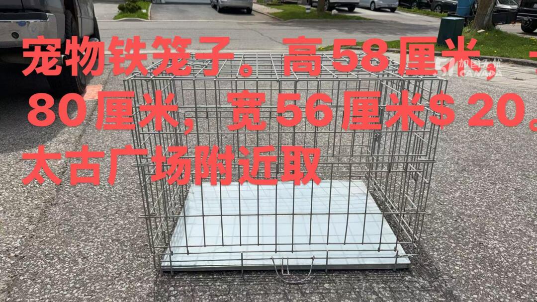 宠物铁笼＂狗笼＂。 $ 20