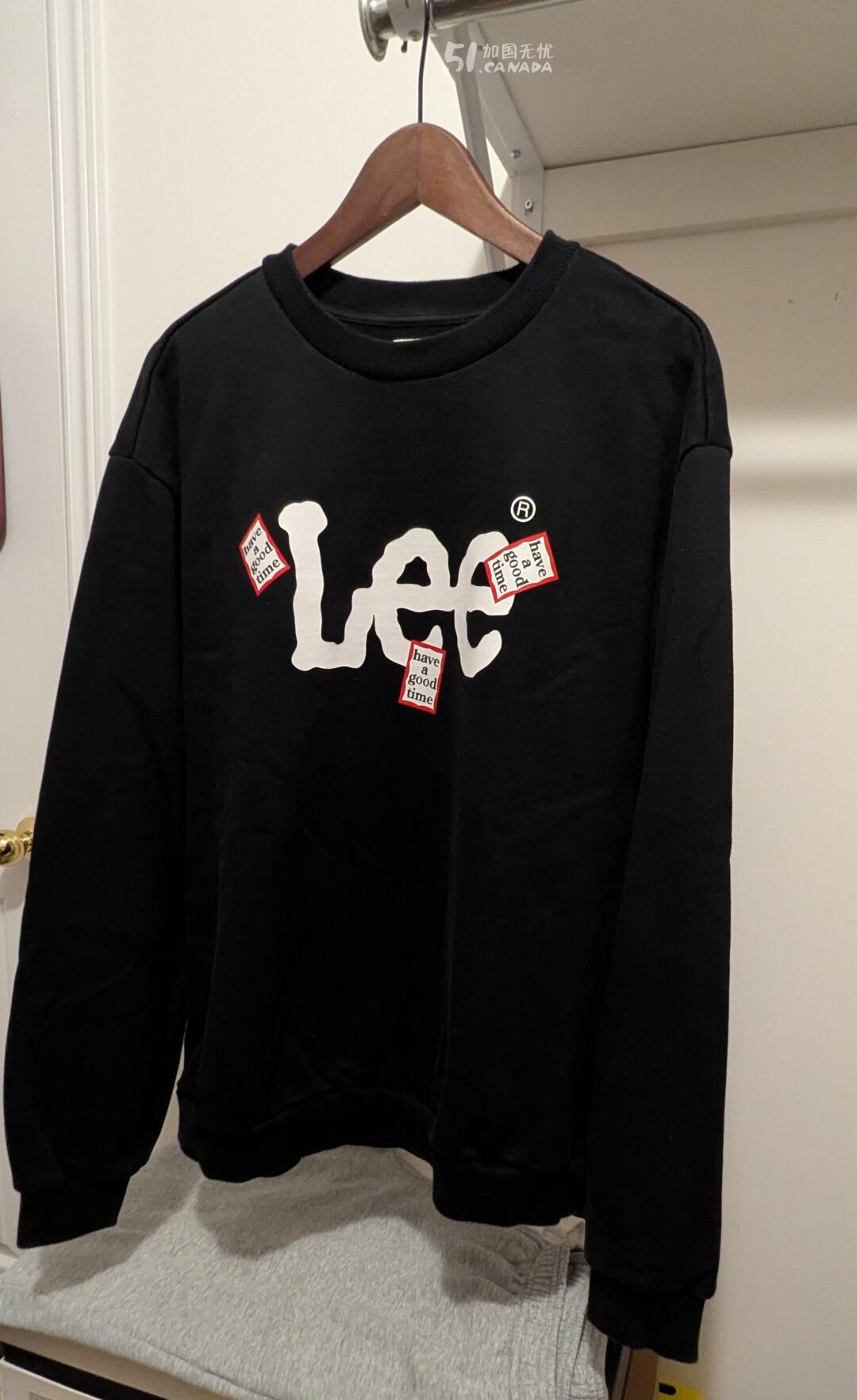 [集市好物]Lee 全新长袖厚圆领衫
