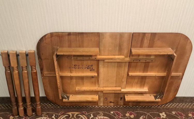 [集市好物]可延展伸缩纯木大桌