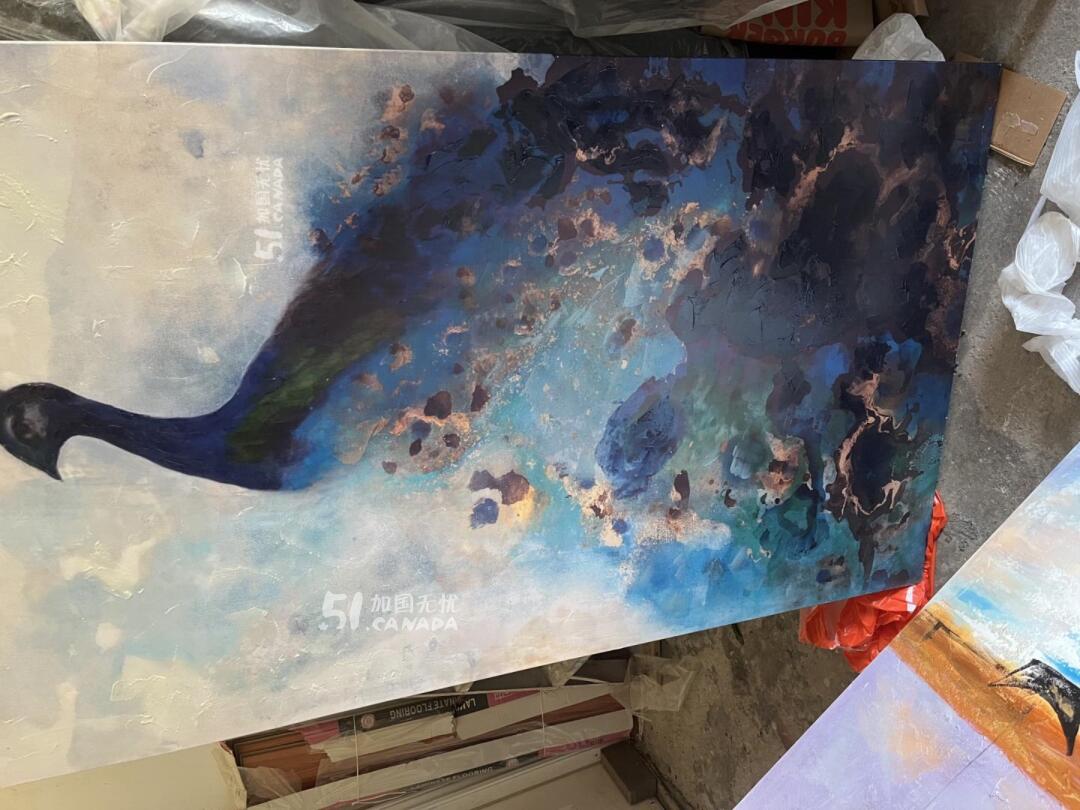 [集市好物]上下层铁床，雀仔籠，兩幅油畫